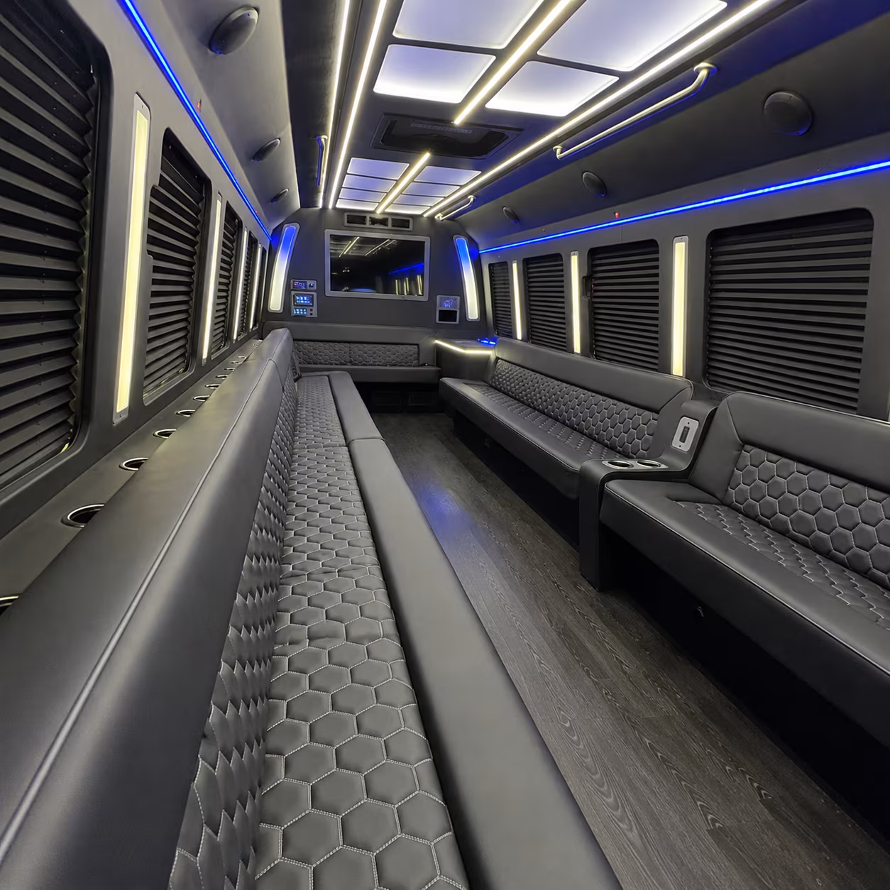 mission party bus rentals inside