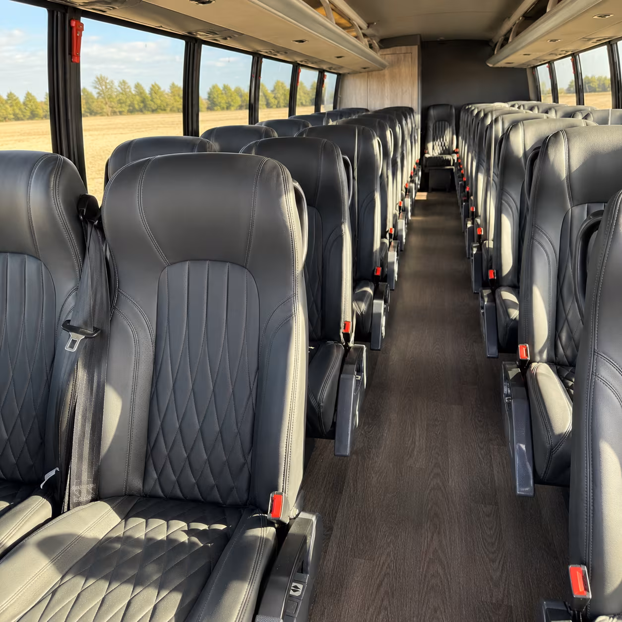 mission private event transportation onboard seating